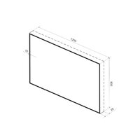 Wellsee Зеркало с фоновой LED-подсветкой 7 Rays' Spectrum 172201090, 120 х 80 см (с сенсором и регулировкой яркости освещения) Image #10