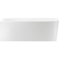 Wellsee Belle Spa 2.0 160x75 235802002 (пристенная ванна (левая) белый глянец, экран, каркас, сифон-автомат глянцевый белый)