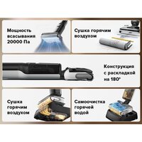 Вертикальный моющий пылесос Roborock Wet And Dry Vacuum Cleaner F25 WD5M1A (черный) - Превью изображения №15 — Интернет-Магазин TECNO.BY