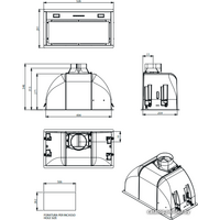 Falmec Burano 50 600 м3/ч (нержавеющая сталь) Image #2