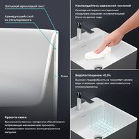 Wellsee Pure BY Wellsee 230715000 (отдельностоящий, с отверстием под смеситель, матовый белый) Image #4