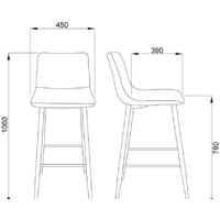 AksHome Stella (серый велюр HLR21/черный) Image #6