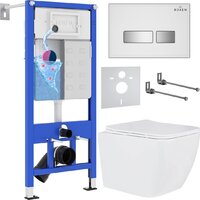 Roxen Cube One Rimless 6 в 1 StounFix Dual Fresh 634687 (белое стекло)