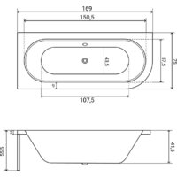 Lauter Bliss 170 L 21201071L (с ножками и лицевым экраном белого цвета) Image #20