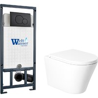 Saniteco KW-9005W в комплекте с инсталляцией + Marberg 507 RD MT-BL + Marberg 507 Image #2