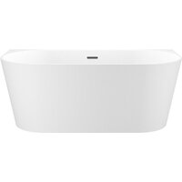 Wellsee Excellence Pro 170x75 28760303R (пристенная ванна белый глянец, экран, ножки, сифон-автомат матовый черный)