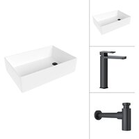 Lauter 21518-1 + Cascade 21СК0655BS с сифоном 21635B (черный матовый)