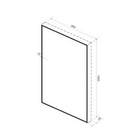 Wellsee Зеркало с фоновой LED-подсветкой 7 Rays' Spectrum 172201080, 80 х 120 см (с сенсором и регулировкой яркости освещения) Image #9