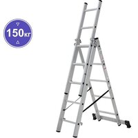 Новая высота NV 123 алюминиевая трёхсекционная 3x5 ступеней