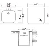 Ukinox Классика CLM480.480 ---T6K 0C- (с сифоном) Image #2