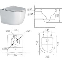 Roxen Vortex в комплекте с инсталляцией StounFix Dual Fresh 6 в 1 966439 (кнопка: серый бетон) Image #12