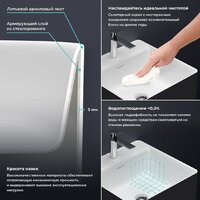 Wellsee Pure BY Wellsee 230716000 (отдельностоящий, с отверстием под смеситель, матовый черный/глянцевый белый) Image #4