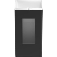 Wellsee Pure BY Wellsee 230716000 (отдельностоящий, с отверстием под смеситель, матовый черный/глянцевый белый) Image #3