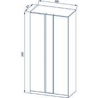 Шкаф распашной Mio Tesoro Варма Stor 105 (белый) - Превью изображения №6 — Интернет-Магазин TECNO.BY