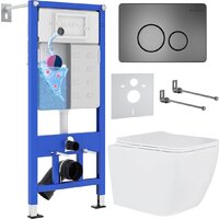 Roxen Cube One Rimless 6 в 1 StounFix Dual Fresh 625840 (оружейная сталь/металл)