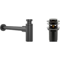 Wellsee Drainage System 182105001 (сифон, донный клапан, матовый черный)