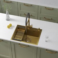 Roxen Snake 560220-60-GS PVD Gold золотая/текстурная (с коландером и дозатором) Image #2