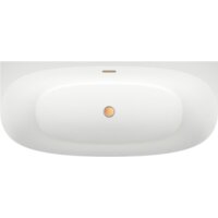 Wellsee Belle Spa 2.0 170x75 235804004 (пристенная ванна белый глянец, экран, каркас, сифон-автомат золото) Image #4