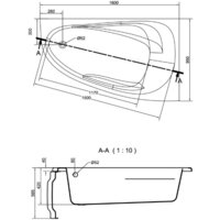 Cersanit Joanna 160x95 R (с ножками) Image #2