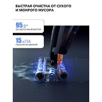 Вертикальный моющий пылесос Deerma DEM-VX96W - Превью изображения №9 — Интернет-Магазин TECNO.BY