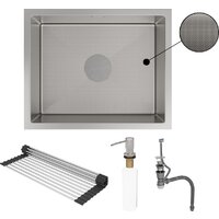 Кухонная мойка Roxen Uno 560210-54-GR сатин/текстурная (с ролл-матом и дозатором) - Превью изображения №10 — Интернет-Магазин TECNO.BY
