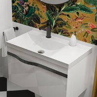 Lauter Тумба под умывальник Eva 69 (белый глянец, ручка из матовой стали) Image #8