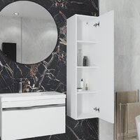 Lauter Тумба под умывальник Eva 69 (белый глянец, ручка из матовой стали) Image #5