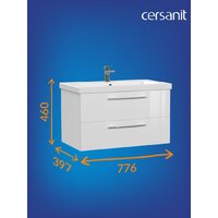  Cersanit Тумба под умывальник Lara 80 Como 80 64137 - Превью изображения №8 — Интернет-Магазин TECNO.BY