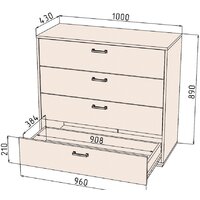 Интерлиния SC-4Ш (дуб золотой-белый платинум) Image #3