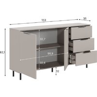 Тумба Mio Tesoro Rimini KOM2D3S/150 (кашемир/кашемир) - Превью изображения №9 — Интернет-Магазин TECNO.BY