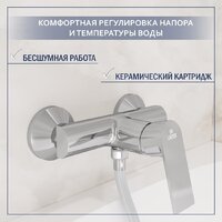 Смеситель Lauter Reef 21СК9678C с лейкой Relexa Lily 21S10048 - Превью изображения №2 — Интернет-Магазин TECNO.BY