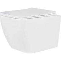 Унитаз подвесной Roxen Cube One Rimless 6 в 1 StounFix Dual Fresh 616329 (оружейная сталь/металл) - Превью изображения №5 — Интернет-Магазин TECNO.BY