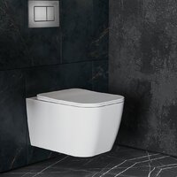 Унитаз подвесной Roxen Cube One Rimless 6 в 1 StounFix Dual Fresh 616329 (оружейная сталь/металл) - Превью изображения №14 — Интернет-Магазин TECNO.BY
