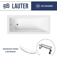 Ванна Lauter Estelle 160х70 21206060 (с ножками) - Превью изображения №2 — Интернет-Магазин TECNO.BY