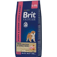 Brit Premium Dog Puppy and Junior Large and Giant курица 15 кг