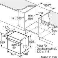 Электрический духовой шкаф Bosch Serie 2 HBA571BB4 - Превью изображения №6 — Интернет-Магазин TECNO.BY