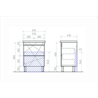 Vigo Тумба под умывальник Geometry 600-0-2 Image #4