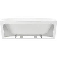 Wellsee Belle Spa 2.0 170x75 235804003 (пристенная ванна белый глянец, экран, каркас, сифон-автомат матовый черный) Image #3
