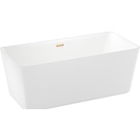 Wellsee DeSire 167,5x78 231502004 (отдельностоящая ванна белый глянец, экран, ножки, сифон-автомат золото) Image #2