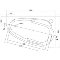 Cersanit Joanna 150x95 R (с ножками) Image #8