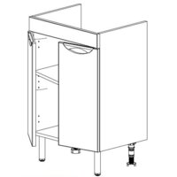 СанитаМебель Тумба под умывальник Камелия-63 Д3 (белый) Image #2