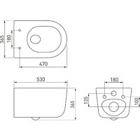 Унитаз подвесной Berges Wasserhaus Tornas Rimless + Atom 410 АТ-043331 (с кнопкой Atom белый) - Превью изображения №16 — Интернет-Магазин TECNO.BY