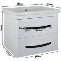 Doratiz Тумба под умывальник Doratiz Экватор 60 9912.808 (белый) Image #15