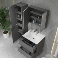 Lauter Шкаф-пенал Навесной Mia 30 (графит) Image #8