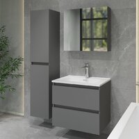 Lauter Шкаф-пенал Навесной Mia 30 (графит) Image #9