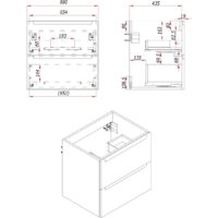 ЗОВ Тумба с умывальником Дион 70 D70LHO0M9003MKV5-OL70 (белый матовый/дуб) Image #5