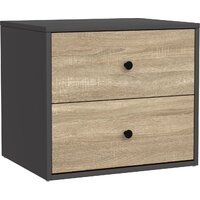 Mio Tesoro Мини 2 ящика 2.07.03.050.12 (черный/сонома)