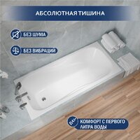 Lauter Regina 2101415 150x75 с сифоном 21Y11021 (матовый черный) Image #5