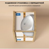 Wellsee Chalice Perfection 230616000 (отдельностоящий, с отверстием под смеситель, матовый черный/глянцевый белый) Image #8