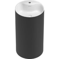 Wellsee Chalice Perfection 230616000 (отдельностоящий, с отверстием под смеситель, матовый черный/глянцевый белый) Image #2